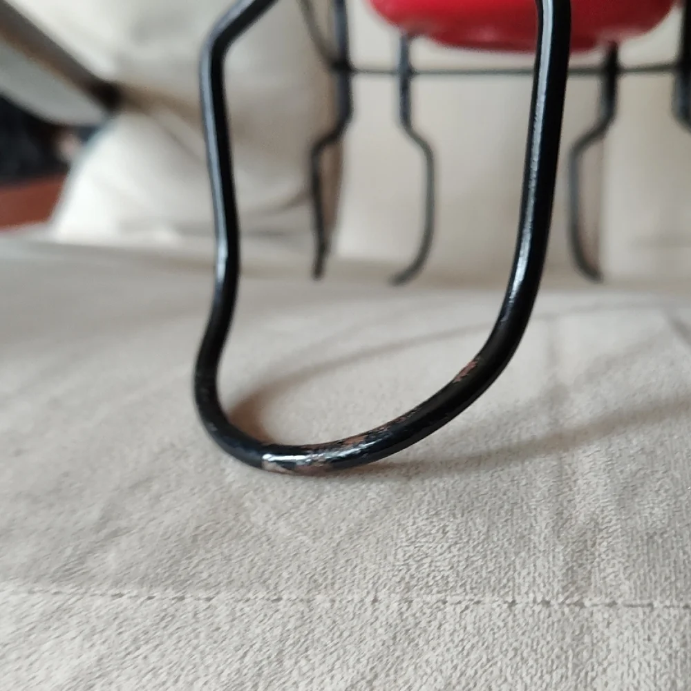 Red Double Pet Bowl with Stand